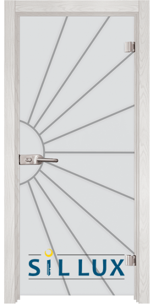 Стъклена интериорна врата Sand G 13 2, каса цвят Снежен бор