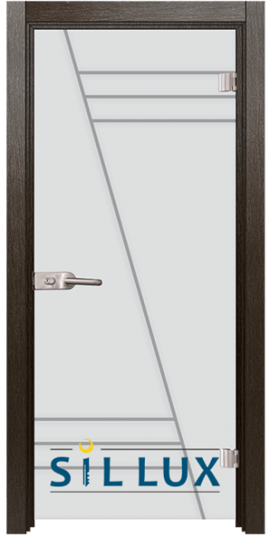 Стъклена интериорна врата Sand G 13 4, каса цвят Златен кестен