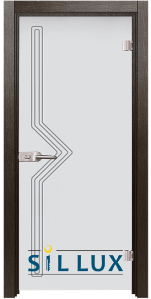 Стъклена интериорна врата Sand G 13 9, каса цвят Златен кестен