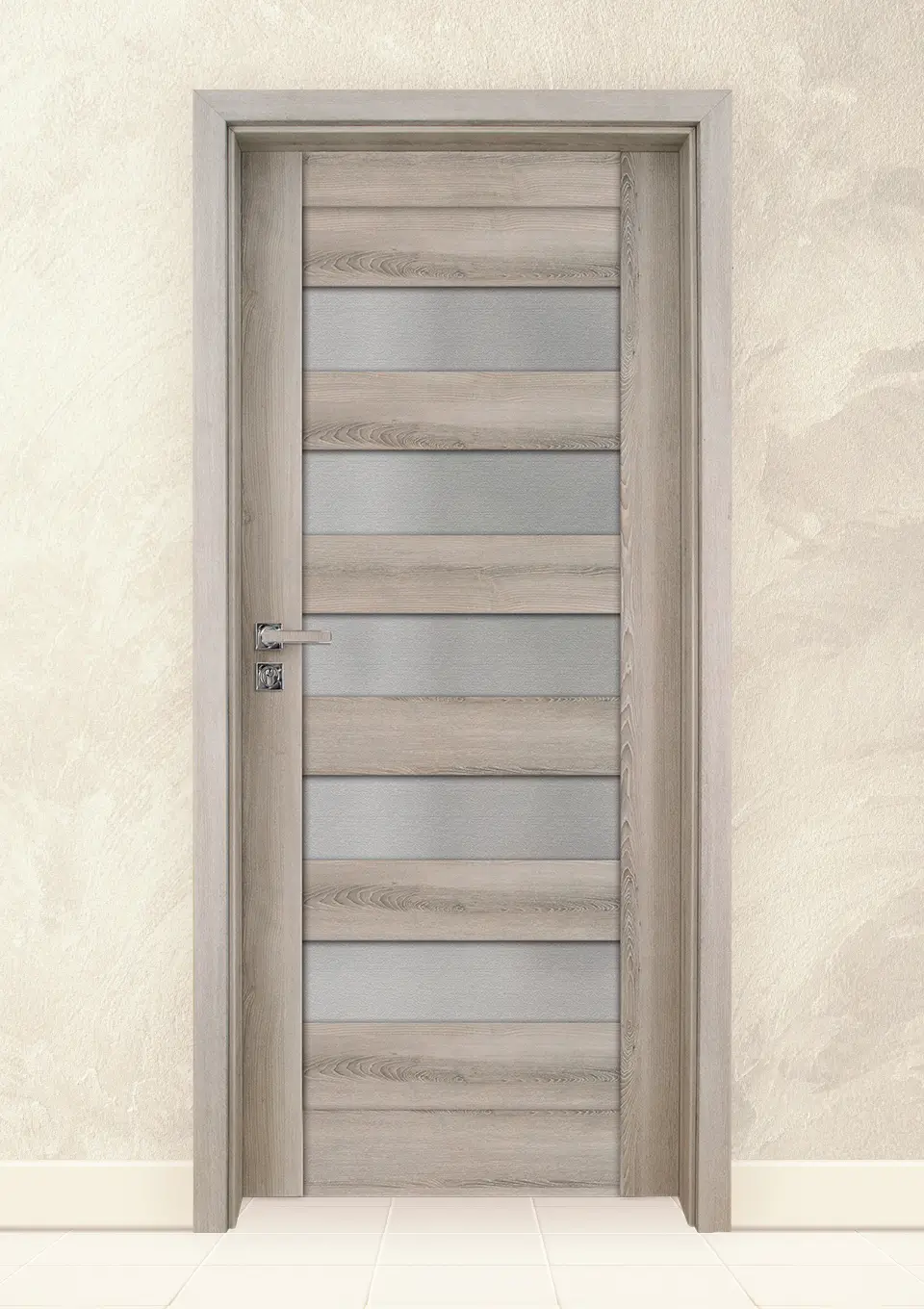 Интериорна врата Gradde Aaven Glass Ясен Вералинга