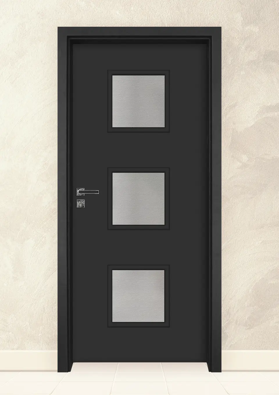 Интериорна врата Gradde Bergedorf Антрацит Мат