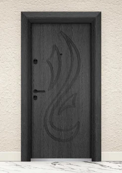 Входна врата UNISON Optima 203p Сив Кестен