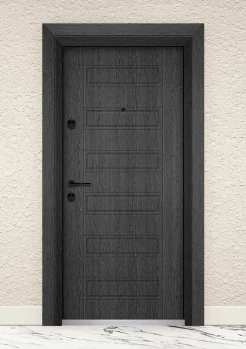 Входна врата UNISON Optima 207p Сив Кестен