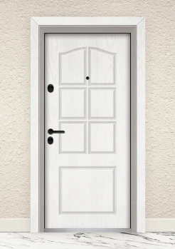 Входна врата UNISON Optima 3002p Снежен Бор