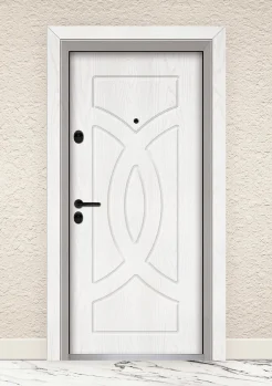 Входна врата UNISON Optima 3008p Снежен Бор