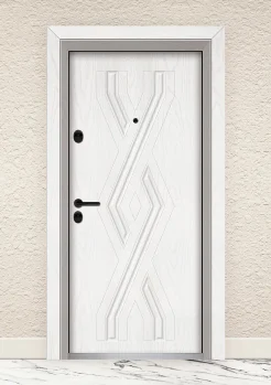 Входна врата UNISON Optima 3015p Снежен Бор