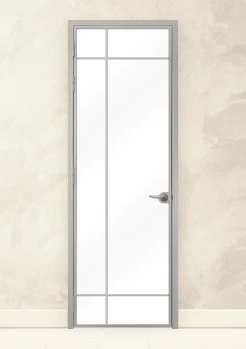 Стъклена врата Lusso L-8 Сив Мат