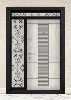 Двукрила входна врата Т-901 цвят Арктика