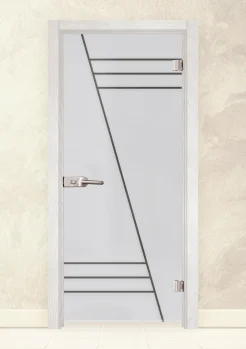 Стъклена интериорна врата Sand 13-4 Снежен Бор