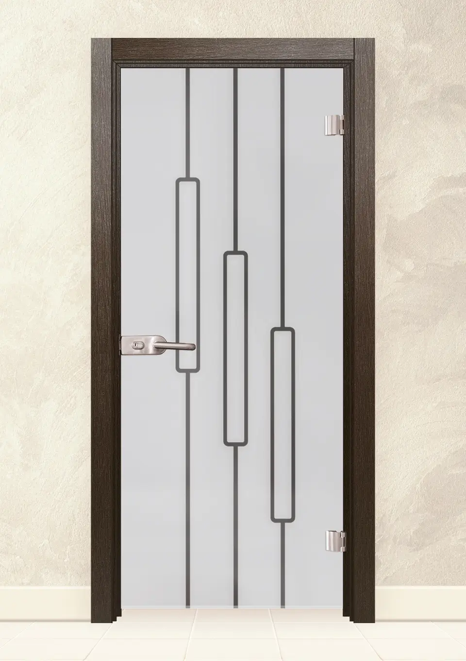 Стъклена интериорна врата Sand 14-11 Златен Кестен