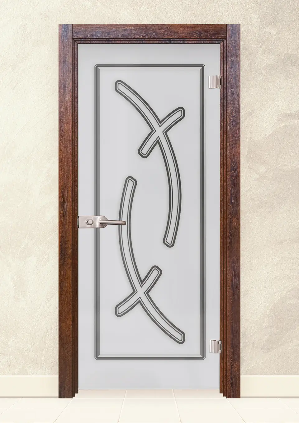 Стъклена интериорна врата Sand 14-9 Японски Бонсай