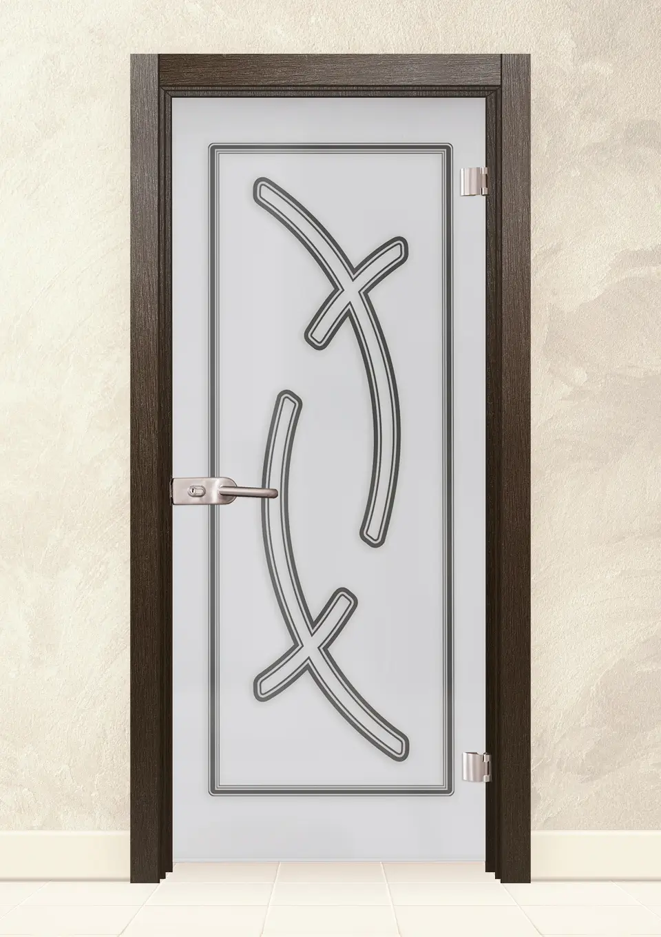 Стъклена интериорна врата Sand 14-9 Златен Кестен