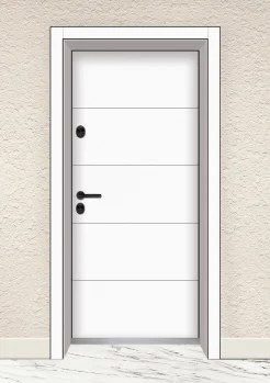 Входна врата UNISON Clima Pro Цвят Бял Мат