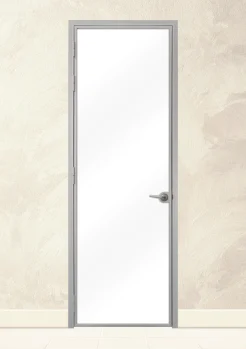 Стъклена врата Lusso L-0, Сив мат